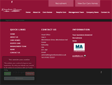 Tablet Screenshot of methven.kingdomhomesltd.co.uk